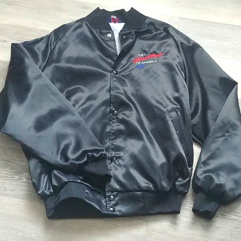 VTG Chevy Heartbeat of America Bomber Jacket L